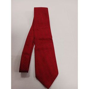 Lui-B Made in Italy 100% Silk Men's Tie Red